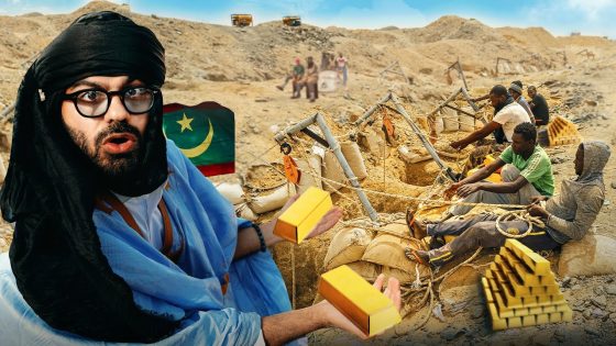 دخلت أنفاق منقبي الذهب في صحراء موريتانيا 🇲🇷 Mauritania